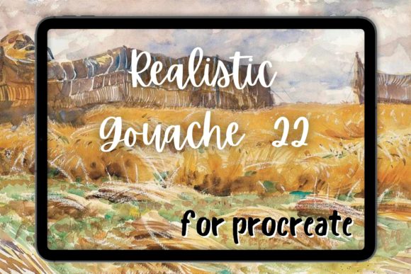 Bringing Real Texture to Digital Art with Procreate Gouache Brush 22 Streaky Noise