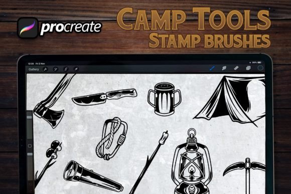 Camp Tools Stamp Brush Procreate Guide