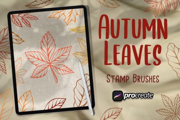 Elevating Digital Design with the Autumn Leaves Brush Stamp