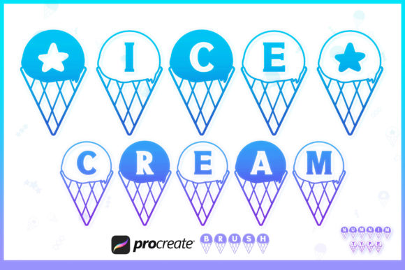 Evaluating the Procreate Brush Ice Cream Cone Alphabet for Digital Design