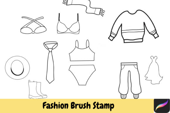 Mastering Digital Design with the Fashion Procreate Hand Drawn Brush Stamp