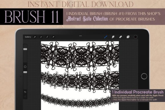 Mastering the Art of Abstract Design with Procreate Brush 11 - Abstract Suite