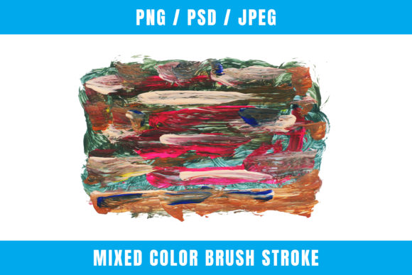Mixed Color Brush Stroke & Colorful Brush