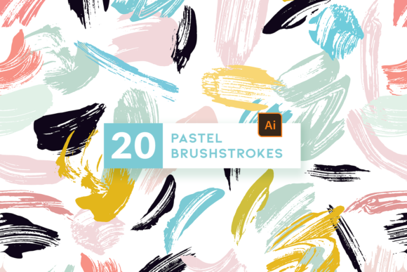 Pastel Brushstrokes: Elevating Digital Design with Hand-Painted Authenticity