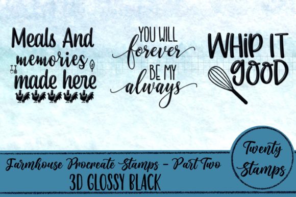 Procreate 3D Farmhouse Stamps: Part 2