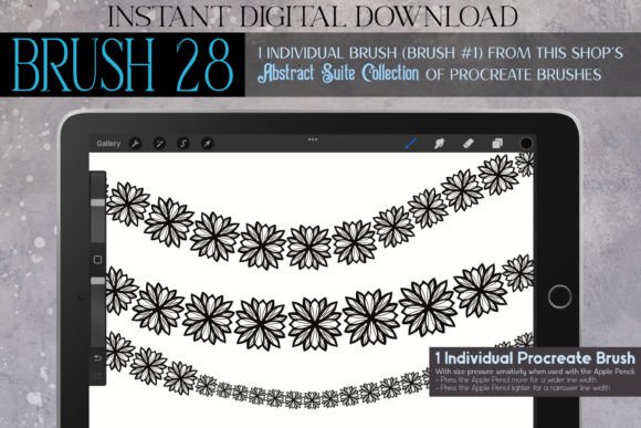 Refining Digital Detail with Procreate Brush 28 – Abstract Suite