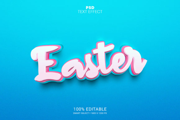 Strategic Visual Communication with Easter PSD Editable Text Effect
