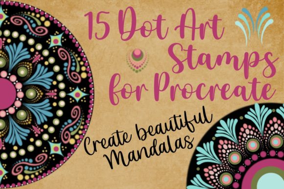 Streamlining Digital Design Workflows with 15 Dot Art Stamps for Procreate