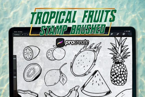 Unlocking Creative Potential with the Tropical Fruit Brush Stamp